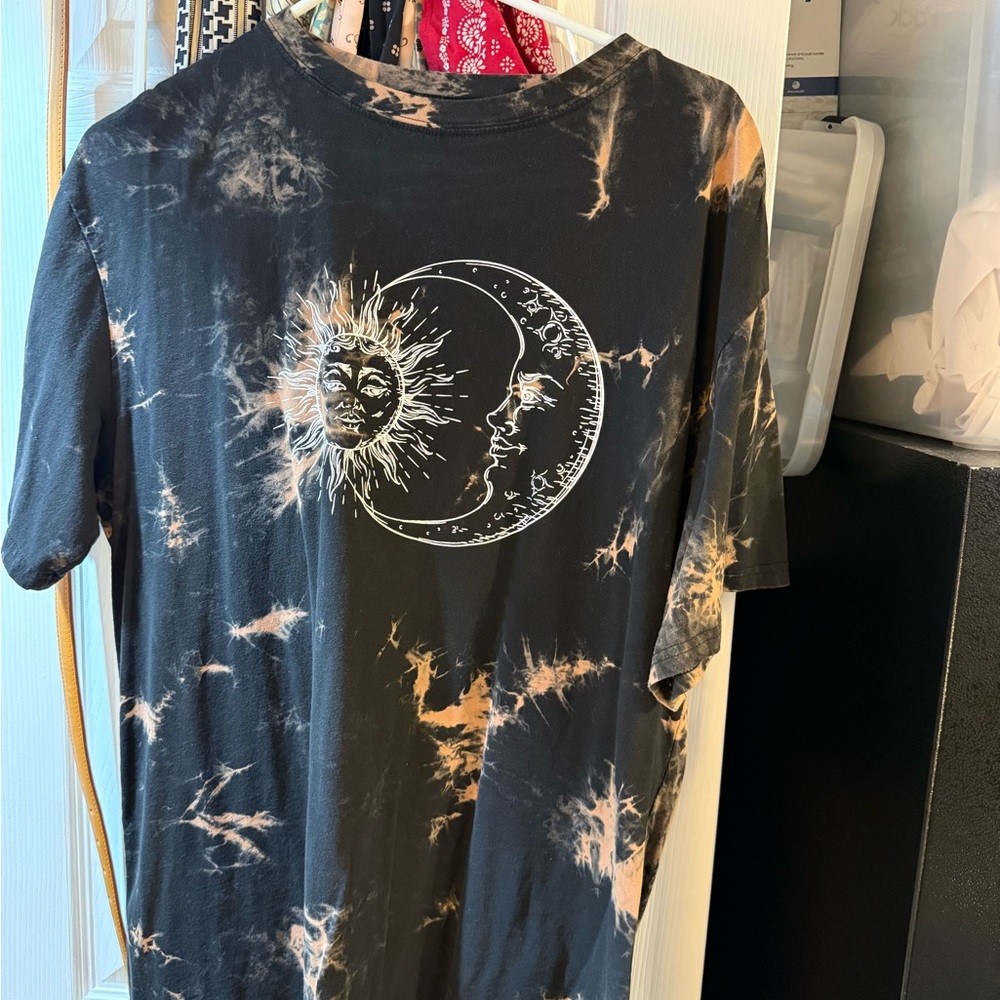 Tie Dye Mystical Sun and Moon Shirt